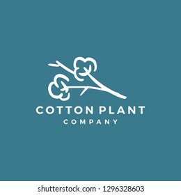 cotton logo vector icon illustration download