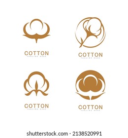 Cotton Logo Vector Template Design Stock Vector (Royalty Free ...