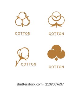 Cotton Logo Vector Template Design 