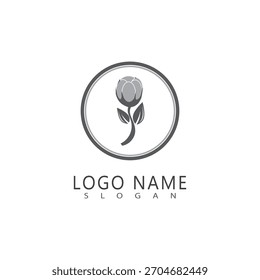 Design de símbolo de modelo de vetor de logotipo de algodão