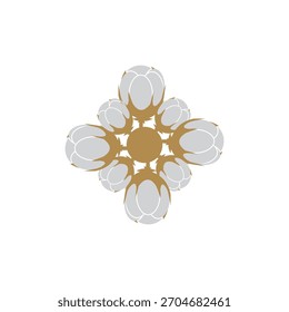 Diseño de símbolo de Plantilla de Vector de logotipo de algodón