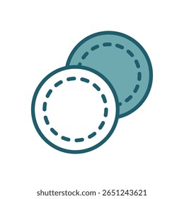 algodão pads ícone vetor modelo de design simples e limpo