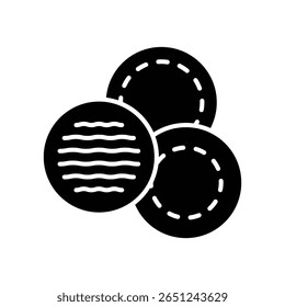 cotton pads icon vector design template simple and clean