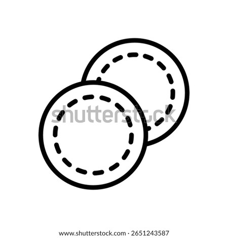 cotton pads icon vector design template simple and clean
