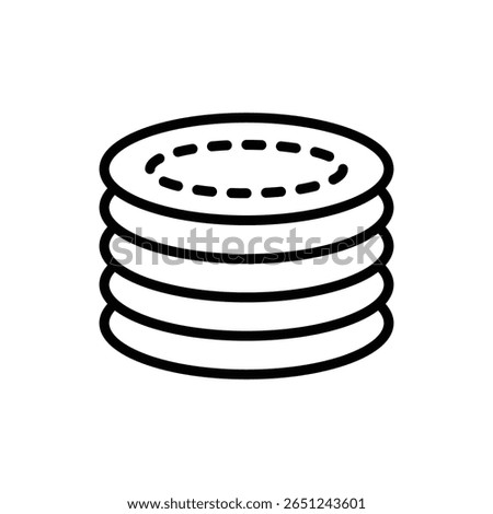 cotton pads icon vector design template simple and clean