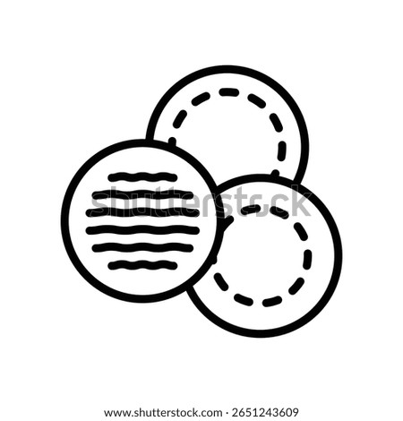 cotton pads icon vector design template simple and clean