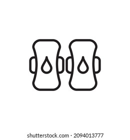 COTTON PADS icon in vector. Logotype