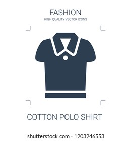 cotton polo shirt icon. high quality filled cotton polo shirt icon on white background. from fashion collection flat trendy vector cotton polo shirt symbol. use for web and mobile