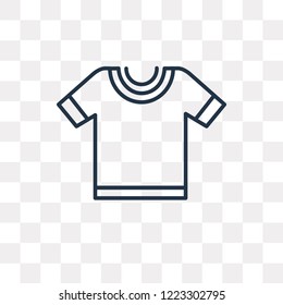 Cotton Polo Shirt vector outline icon isolated on transparent background, high quality linear Cotton Polo Shirt transparency concept can be used web and mobile