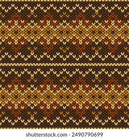 Baumwolle rhombus argyle stricken Textur geometrische Vektorgrafik nahtlos. Teppich-Strickstoff-Print. Winter nahtlose Strickmuster.