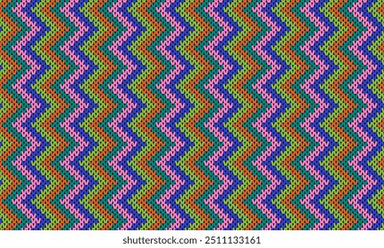 Cotton rhombus argyle knit texture geometric vector seamless. Rug knitwear fabric print. seamless knitted pattern.
