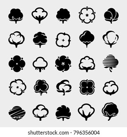 Cotton set. Vector