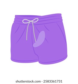 Cotton Short, Summer Flat Vector Illustration. Isolated