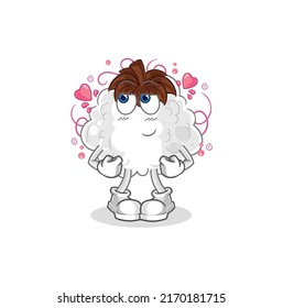 the cotton shy vector. cartoon character