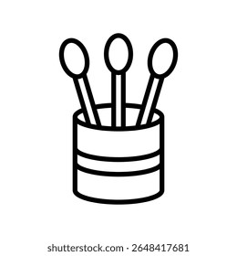 cotton swab icon vector design template simple and clean