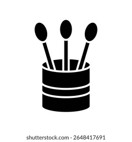 cotton swab icon vector design template simple and clean
