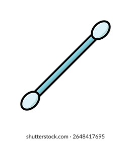 cotton swab icon vector design template simple and clean