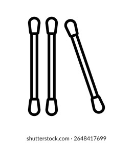 cotton swab icon vector design template simple and clean