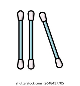 cotton swab icon vector design template simple and clean