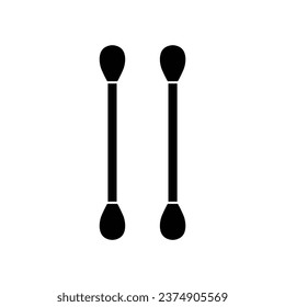 Cotton swab icon vector logo