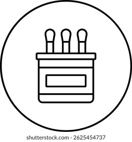Cotton Swab vector icon. Can be used for printing, mobile and web applications.