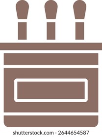 Baumwoll-Tupfer-Vektorsymbol. Kann für Druck-, Mobil- und Web-Anwendungen verwendet werden.