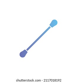 Icono de vector de hisopo de algodón con gradiente