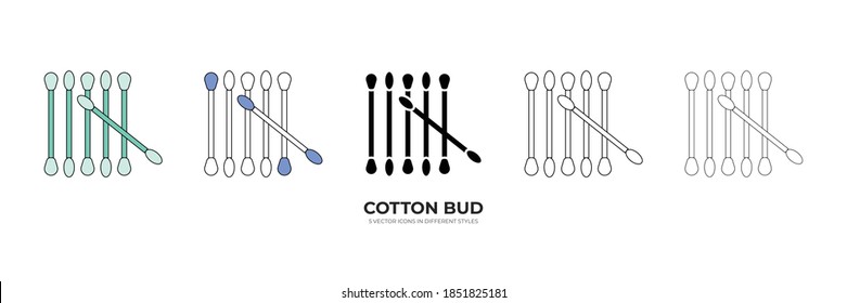 cotton swab vector type icon