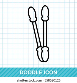 Cotton swabs doodle