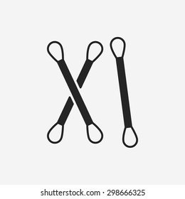 Cotton swabs icon