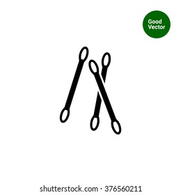 Cotton swabs icon