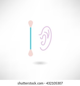 Cotton swabs icon