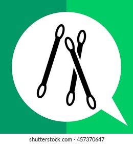 Cotton swabs icon