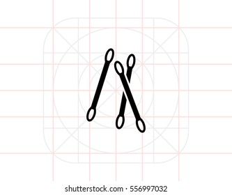 Cotton swabs icon