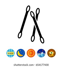 Cotton swabs icon