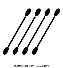 Cotton swabs icon .