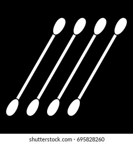 Cotton swabs icon .
