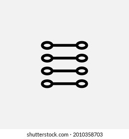 Cotton swabs icon sign vector,Symbol, logo illustration for web and mobile