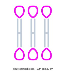 Cotton-Swabs-Symbol, geeignet für eine breite Palette von digitalen kreativen Projekten. 