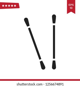 Cotton swabs icon vector