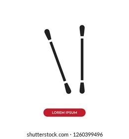 Cotton swabs icon vector
