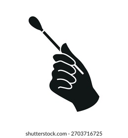 Cotton swabs icon vector design template