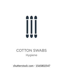 Cotton swabs icon vector. Trendy flat cotton swabs icon from hygiene collection isolated on white background. Vector illustration can be used for web and mobile graphic design, logo, eps10