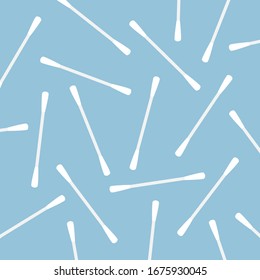 cotton swabs pattern- vector illustration