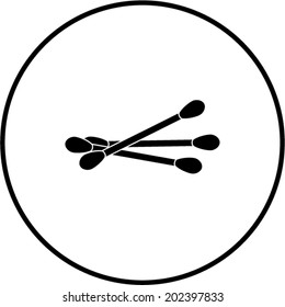 cotton swabs symbol