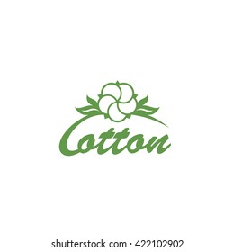 Cotton symbol - vector illustration
