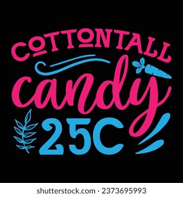 Cotton tall candy 25c Easter design