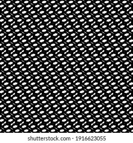 Cotton textile fabric, crocheted in black and white. Abstract knit texture.