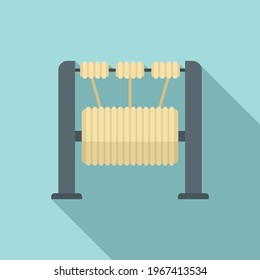Cotton textile production icon. Flat illustration of Cotton textile production vector icon for web design