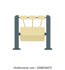 Cotton textile production icon. Flat illustration of Cotton textile production vector icon isolated on white background
